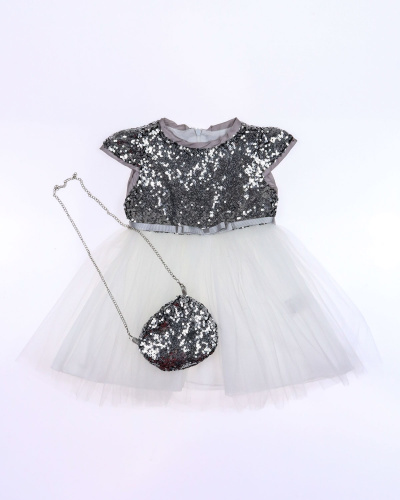 BABY ROSE 3982 Платье  (цвет: Темное серебро)