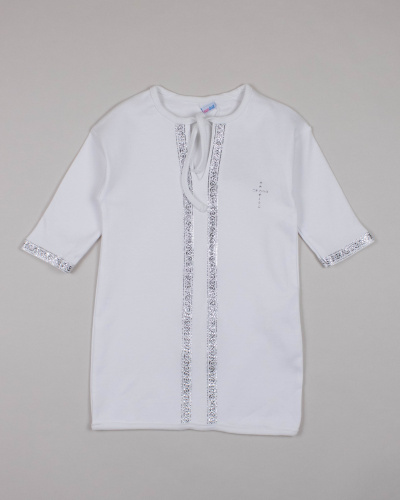 SUNDOLL 5010 Рубашка для крещения (цвет: Белый\серебро)